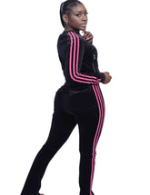 Nero Velour Sweatsuit