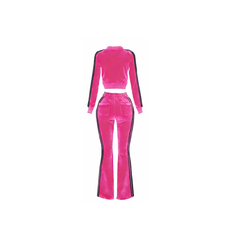 Fucsia Velour Sweatsuit