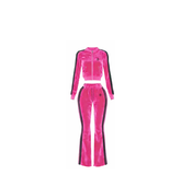 Fucsia Velour Sweatsuit